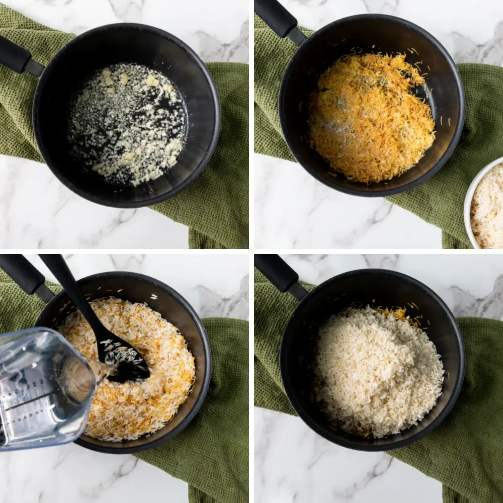 Knoblauch Reis Zubereitung 1