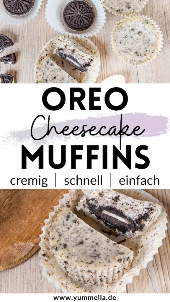 Oreo Cheesecake Muffins Pin